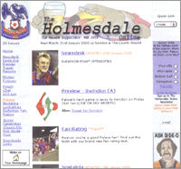 The website in 1999