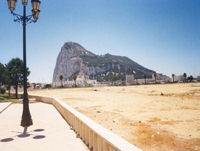 The famous Gibraltar rock